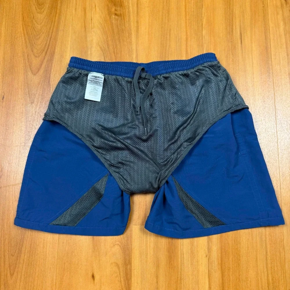 Patagonia Baggies Shorts 5 Mens S Stone Blue SNBL 57021 SP20 Nylon Swim Trunks